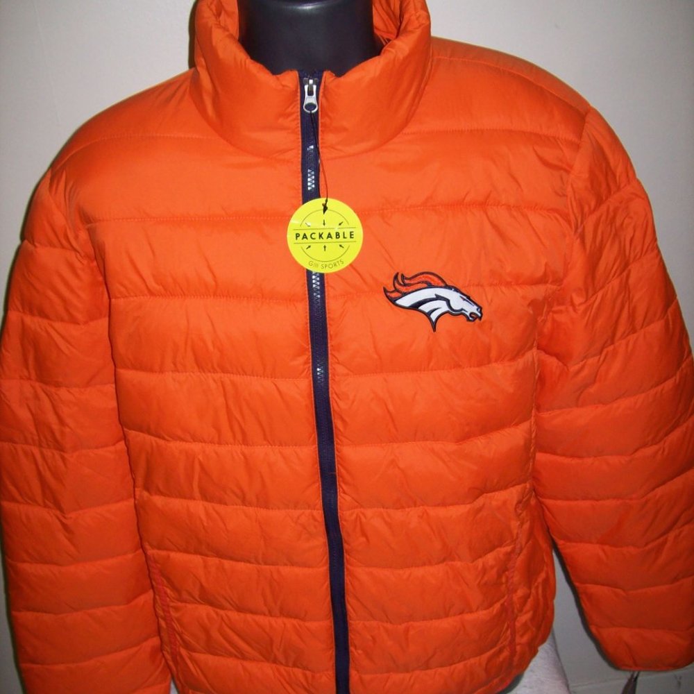 DENVER BRONCOS Lightweight Puffer Pac Jacket  2X
